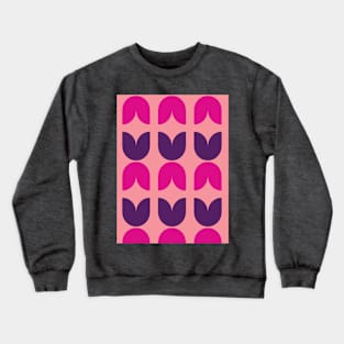 Retro Geometric Tulip Crewneck Sweatshirt